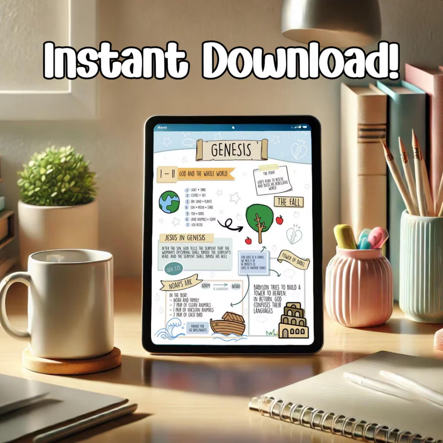 BIBLE STUDY CARDS (INSTANT DOWNLOAD)